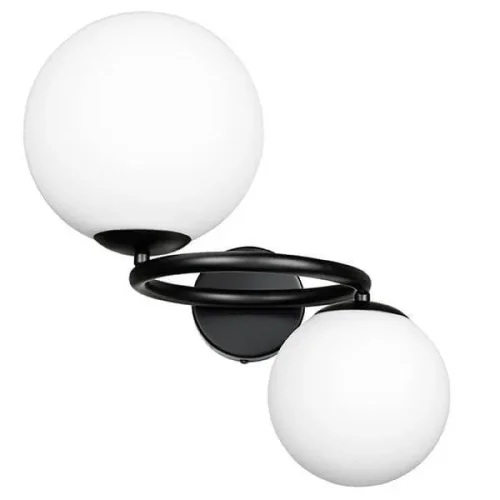 Бра Globo 815627 Lightstar белый на 2 лампы, основание чёрное в стиле арт-деко фото 8