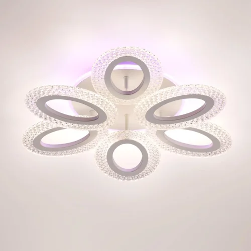 Светильник потолочный LED Clare 8018/60CL Lumion белый на 1 лампу, основание белое в стиле минимализм фото 6