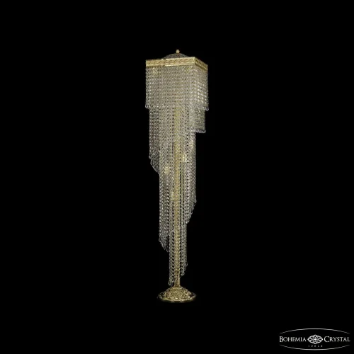 Торшер 83112T6/30IV-152 G Bohemia Ivele Crystal r прозрачный 9 ламп, основание золотое в стиле современный классический
