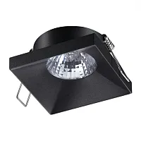 Светильник точечный Metis 370741 Novotech чёрный 1 лампа, основание чёрное в стиле хай-тек 