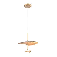 Светильник подвесной LED Aronos VL5734P31 Vele Luce золотой на 1 лампу, основание золотое в стиле современный 