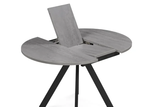 Деревянный стол Трейси 90(120)х90х76 бетон / черный 533167 Woodville столешница бетон из лдсп фото 6