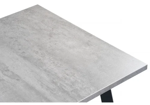 Стол раскладной Колон Лофт 120 25 мм бетон / черный матовый  489608 Woodville столешница бетон из лдсп фото 2