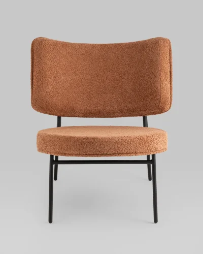 Кресло District Lounge букле терракотовый УТ000039111 Stool Group, /, ножки//, размеры - *750***680*800мм фото 4