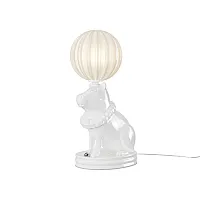 Настольная лампа LED MOD477TL-L5W3K Senor Capybara Maytoni белая на 1 лампу, основание белое керамика в стиле современный арт-деко шар Настольная лампа LED MOD477TL-L5W3K Senor Capybara Maytoni белая на 1 лампу, основание белое керамика в стиле современный арт-деко шар