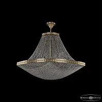 Люстра подвесная 19323/H1/100IV Pa Bohemia Ivele Crystal прозрачная на 18 ламп, основание патина в стиле классический sp
