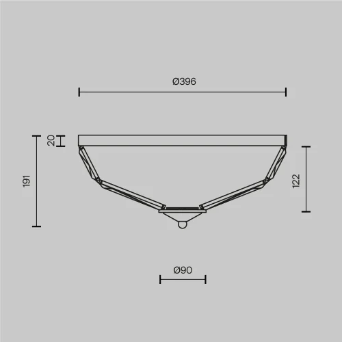Люстра потолочная Facet MOD094CL-04G Maytoni прозрачная на 4 лампы, основание золотое в стиле классический фото 10
