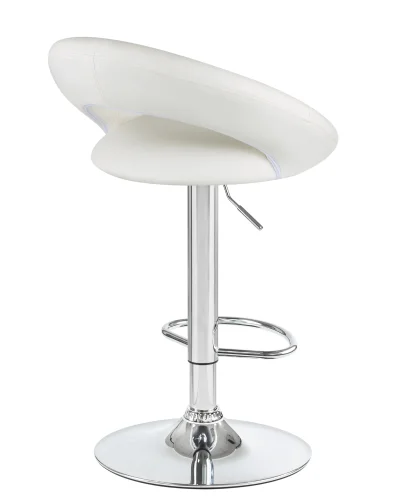 Стул барный набор 2 шт. SET-2 5001-LM MIRA , цвет сиденья белый, цвет основания хром Dobrin, /экокожа, ножки/металл/хром, размеры - 790*1020***535*470 фото 5 Стул барный набор 2 шт. SET-2 5001-LM MIRA , цвет сиденья белый, цвет основания хром Dobrin, /экокожа, ножки/металл/хром, размеры - 790*1020***535*470 фото 5