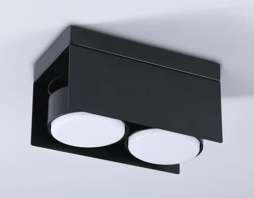 Светильник накладной TN70847 Ambrella light чёрный 2 лампы, основание чёрное в стиле хай-тек современный круглый фото 2