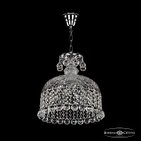 Светильник подвесной 14781/30 Ni Balls Bohemia Ivele Crystal прозрачный 5 ламп, основание никель в стиле классический balls