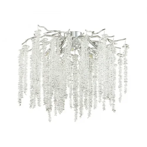 Люстра потолочная Banche 5004/8C Odeon Light прозрачная на 8 ламп, основание хром серебряное в стиле классический ветви