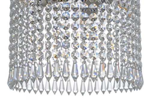 Люстра хрустальная потолочная Cremono E 1.2.25.100 G Dio D'Arte прозрачная без плафона на 4 лампы, основание жёлтое золотое в стиле классический фото 3