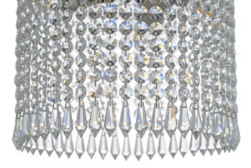 Люстра хрустальная потолочная Cremono E 1.2.25.100 G Dio D'Arte прозрачная без плафона на 4 лампы, основание жёлтое золотое в стиле классический фото 3