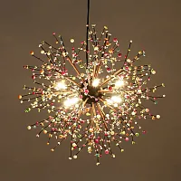 Люстра подвесная MARITZA D60 Multicolor 219494-23 ImperiumLoft разноцветная на 8 ламп, основание чёрное в стиле современный скандинавский флористика 