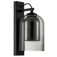Бра Coffee V000315 Indigo чёрный серый 1 лампа, основание чёрное в стиле современный 