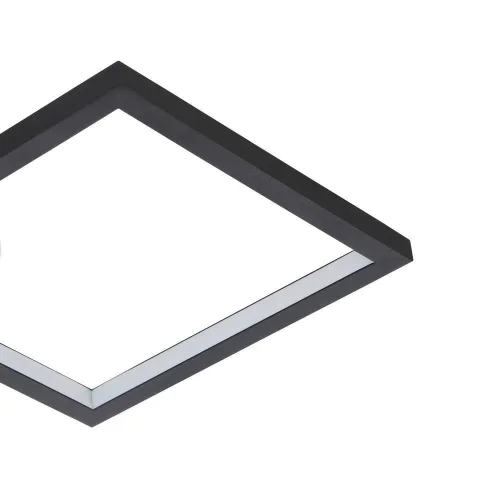Светильник потолочный LED Gafares 900422 Eglo чёрный на 1 лампу, основание белое в стиле современный минимализм квадраты фото 5