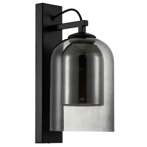 Бра Coffee V000315 Indigo чёрный серый на 1 лампа, основание чёрное в стиле современный 