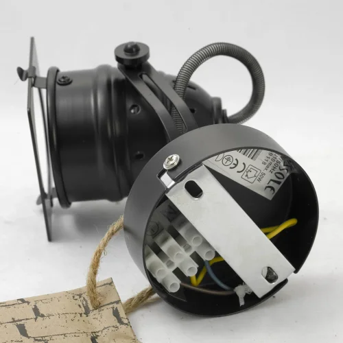 Трековый светильник однофазный лофт LSP-9118-TAB Lussole чёрный для шинопроводов серии Denver фото 5