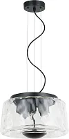 Светильник подвесной Perfecto Light 2193/02/05P Stilfort прозрачный на 5 ламп, основание чёрное в стиле современный 