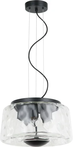 Светильник подвесной Perfecto Light 2193/02/05P Stilfort прозрачный на 5 ламп, основание чёрное в стиле современный 