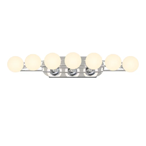 Бра LED Helmet 4589-4W Favourite белый на 1 лампу, основание хром в стиле современный 