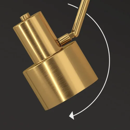 Настенный светильник INGDIS Black 208267-23 ImperiumLoft белый на 1 лампу, основание чёрное в стиле современный фото 3