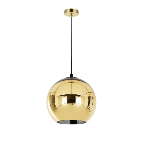 Светильник подвесной Gold Shade VL2153P98 Vele Luce золотой 1 лампа, основание чёрное в стиле современный шар
