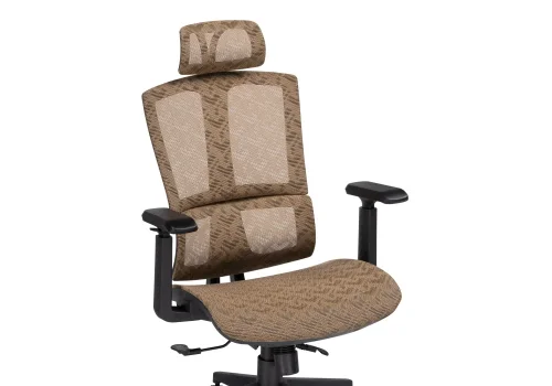 Компьютерное кресло Lanus brown / black 15398 Woodville, коричневый/ткань, ножки/пластик/чёрный, размеры - *1270***680* фото 6