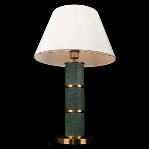 Настольная лампа Malachite 10447T LOFT IT белая на 1 лампу, основание зелёное мрамор металл в стиле современный кантри фото 4