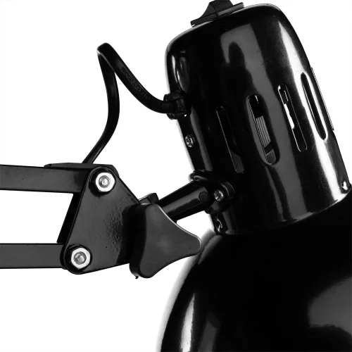 Настольная лампа на струбцине Senior A6068LT-1BK Arte Lamp чёрная 1 лампа, основание чёрное полимер в стиле современный  фото 3