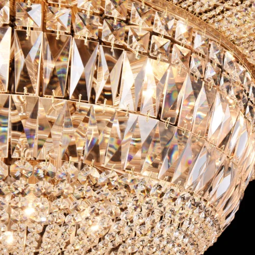 Люстра потолочная хрустальная Palace DIA100-CL-34-G Maytoni прозрачная на 34 лампы, основание золотое в стиле классический  фото 4