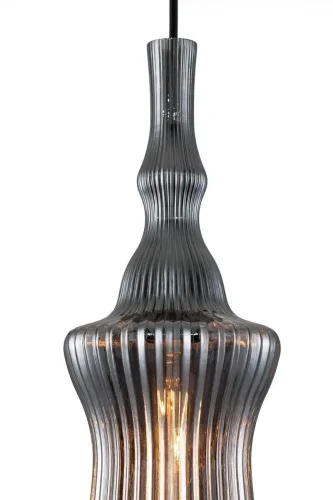 Светильник подвесной Ideale V000132 Indigo чёрный 1 лампа, основание чёрное в стиле классический выдувное фото 3