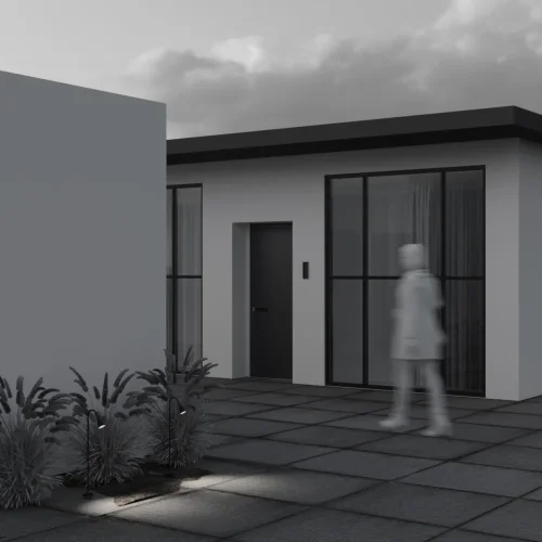 Парковый светильник LED Barb O531FL-L3B3K Maytoni уличный IP65 чёрный на 1 лампу, плафон чёрный в стиле современный хай-тек LED фото 8