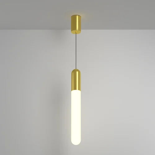 Светильник подвесной LED Mist P101PL-L500-12W3K-BS Maytoni латунь 1 лампа, основание латунь в стиле современный хай-тек  фото 3