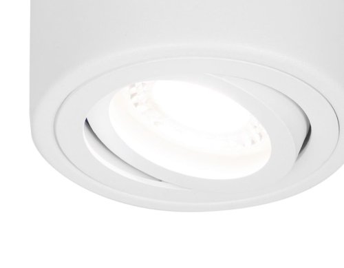 Светильник накладной TN225 Ambrella light белый 1 лампа, основание белое в стиле модерн круглый фото 2