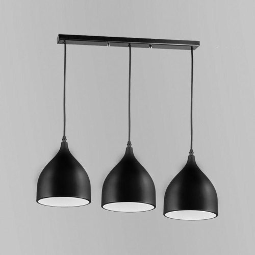 Светильник подвесной Ria V1400-3P Moderli чёрный 3 лампы, основание чёрное в стиле скандинавский  фото 2