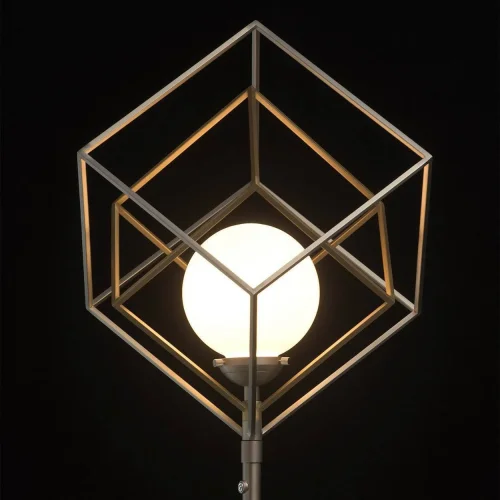 Торшер Призма 726040501 MW-Light  бронзовый матовый никель белый 1 лампа, основание матовое никель в стиле современный
 фото 4