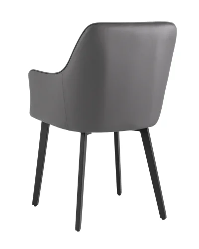 Стул Прайм NEW, экокожа серая УТ000031314 Stool Group, серый/экокожа, ножки/металл/чёрный, размеры - ****530*590 фото 5