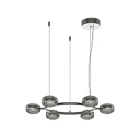 Люстра подвесная LED Mind MOD299PL-L60BC3K Maytoni серая на 1 лампу, основание чёрное в стиле современный шар
