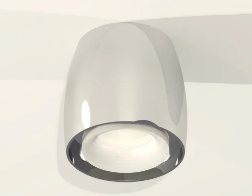 Светильник накладной Techno spot XS1143020 Ambrella light серебряный 1 лампа, основание серебряное в стиле хай-тек современный круглый фото 2