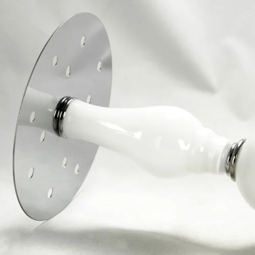Люстра подвесная LSP-8263 Lussole белая на 12 ламп, основание хром в стиле современный  фото 4