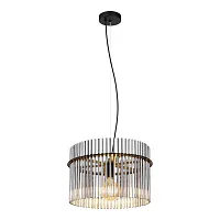 Светильник подвесной Miller LSP-8924 Lussole прозрачный 1 лампа, основание чёрное в стиле модерн 