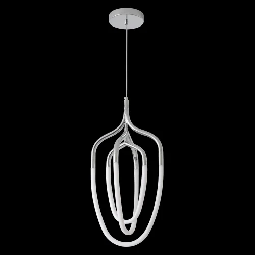 Светильник подвесной LED PERA SP50W LED CHROME Crystal Lux белый на 1 лампу, основание хром в стиле современный фото 2