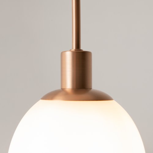 Светильник подвесной Erich MOD221-PL-01-G Maytoni белый на 1 лампу, основание золотое в стиле современный шар фото 5