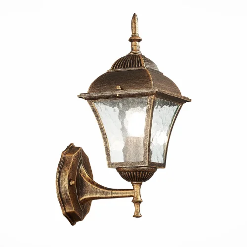 Настенный светильник Domenico SL082.201.01 ST-Luce уличный IP44 бронзовый 1 лампа, плафон прозрачный в стиле современный E27 фото 3