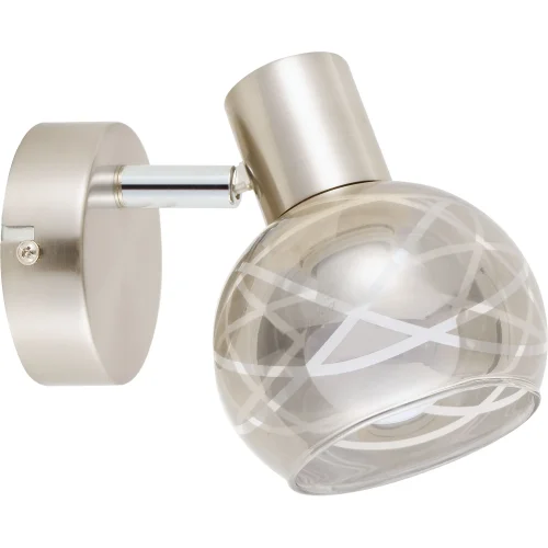 Спот с 1 лампой Kristal TL1236Y-01SN Toplight серый E14 в стиле современный 