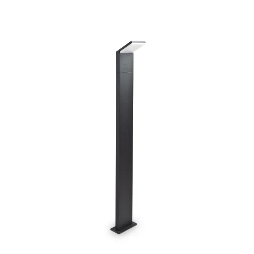 Парковый светильник LED STYLE PT ANTRACITE 4000K Ideal Lux уличный IP54 чёрный на 1 лампу, плафон чёрный белый в стиле современный LED