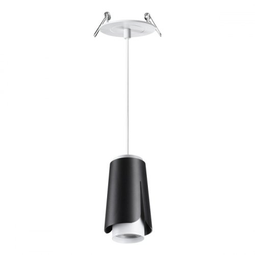 Светильник подвесной встраиваемый Tulip 370830 Novotech чёрный 1 лампа, основание белое в стиле современный 