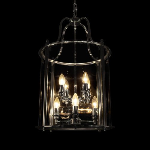 Светильник подвесной Lighthouse 10456/8 CR LOFT IT прозрачный на 8 ламп, основание хром в стиле классический арт-деко фото 8 Светильник подвесной Lighthouse 10456/8 CR LOFT IT прозрачный на 8 ламп, основание хром в стиле классический арт-деко фото 8