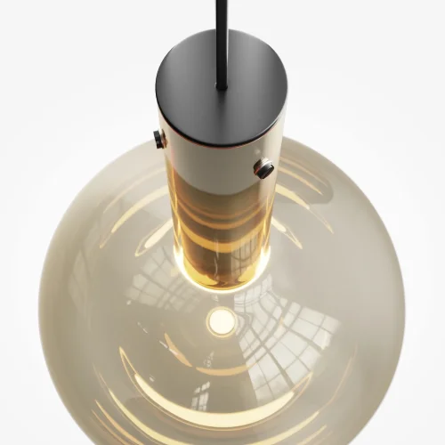 Светильник подвесной LED Nebula MOD182PL-L6CG3K Maytoni прозрачный 1 лампа, основание чёрное в стиле современный  фото 3